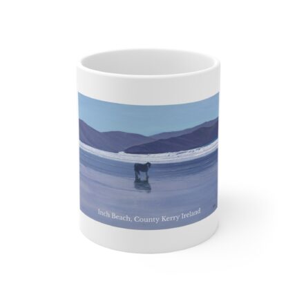 Inch Beach | Kerry | Ireland | Dog on a beach | On the Beach | Coffee Mug | Tea Mug | Keltic Creative | Paul Kennedy