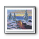 Snow Study Print